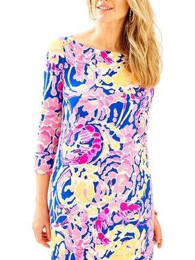 XXS Lilly Pulitzer Catch Release Bright Colorful Sophie Dress Women's